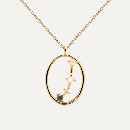 Aries Oval Multi-gem Pendant