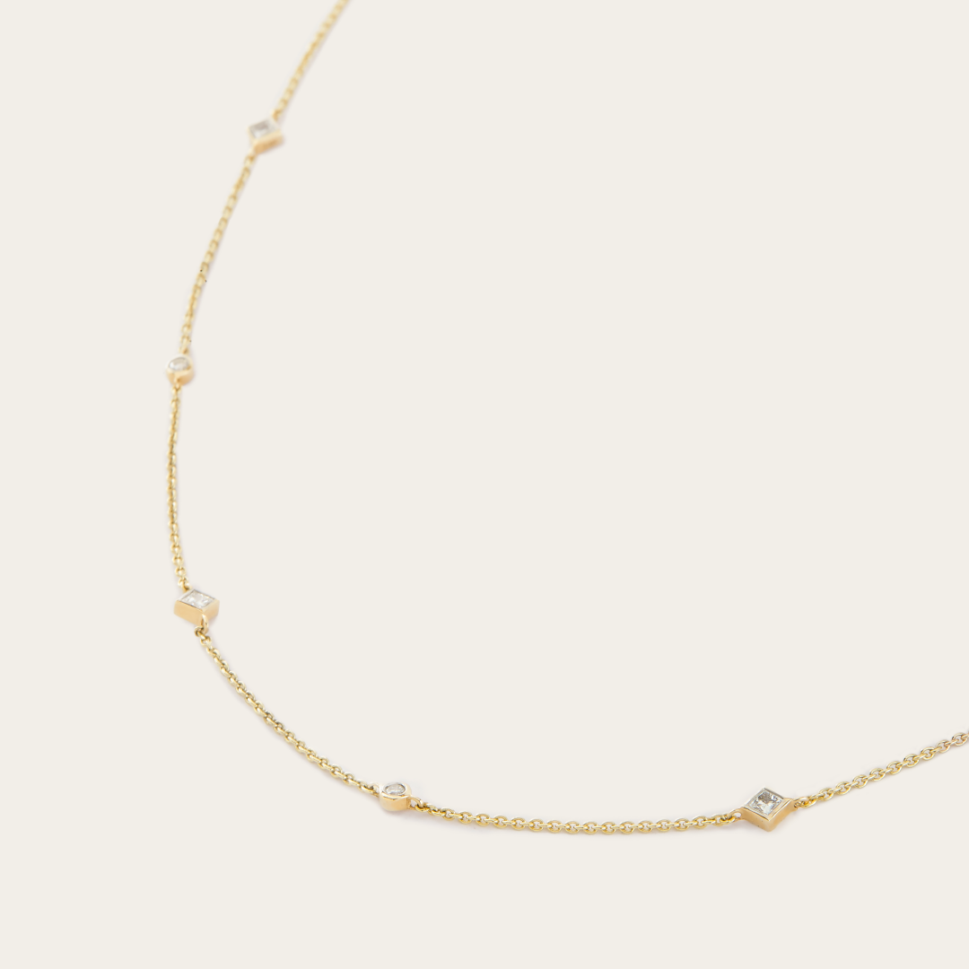 Royal Gold Diamond Necklace