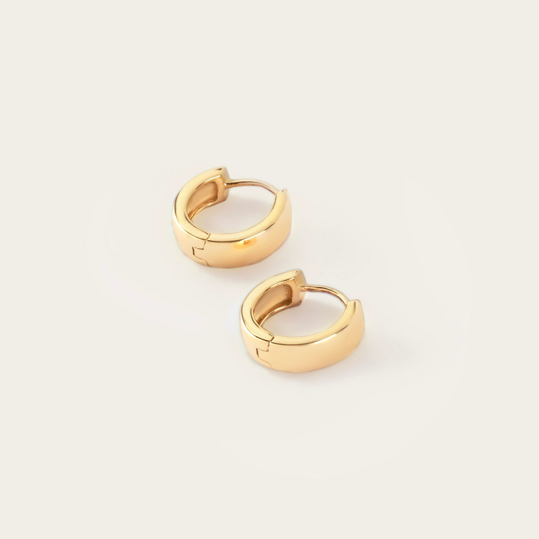 Tiny Gold Huggie Hoops
