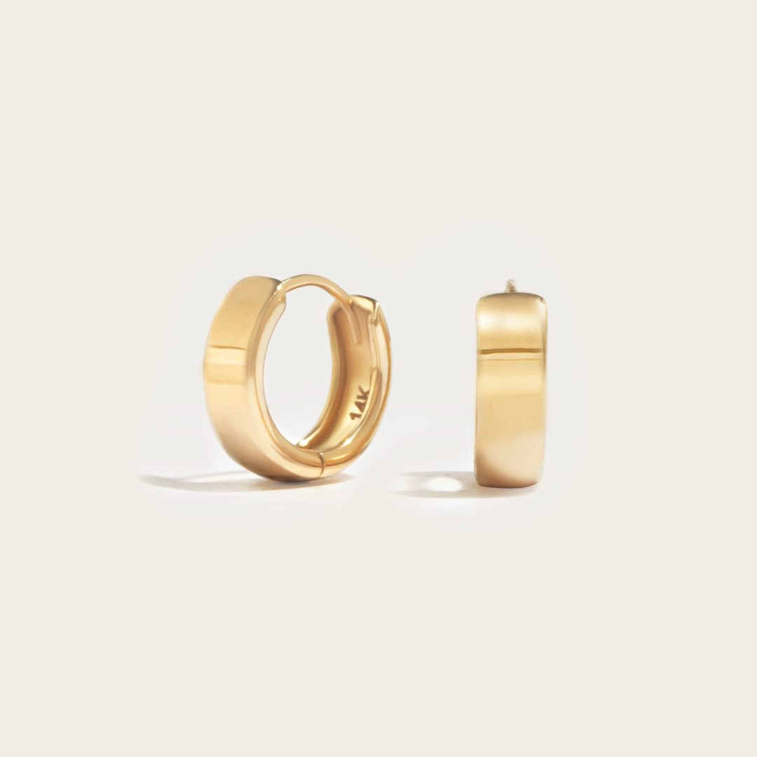 Tiny Gold Huggie Hoops