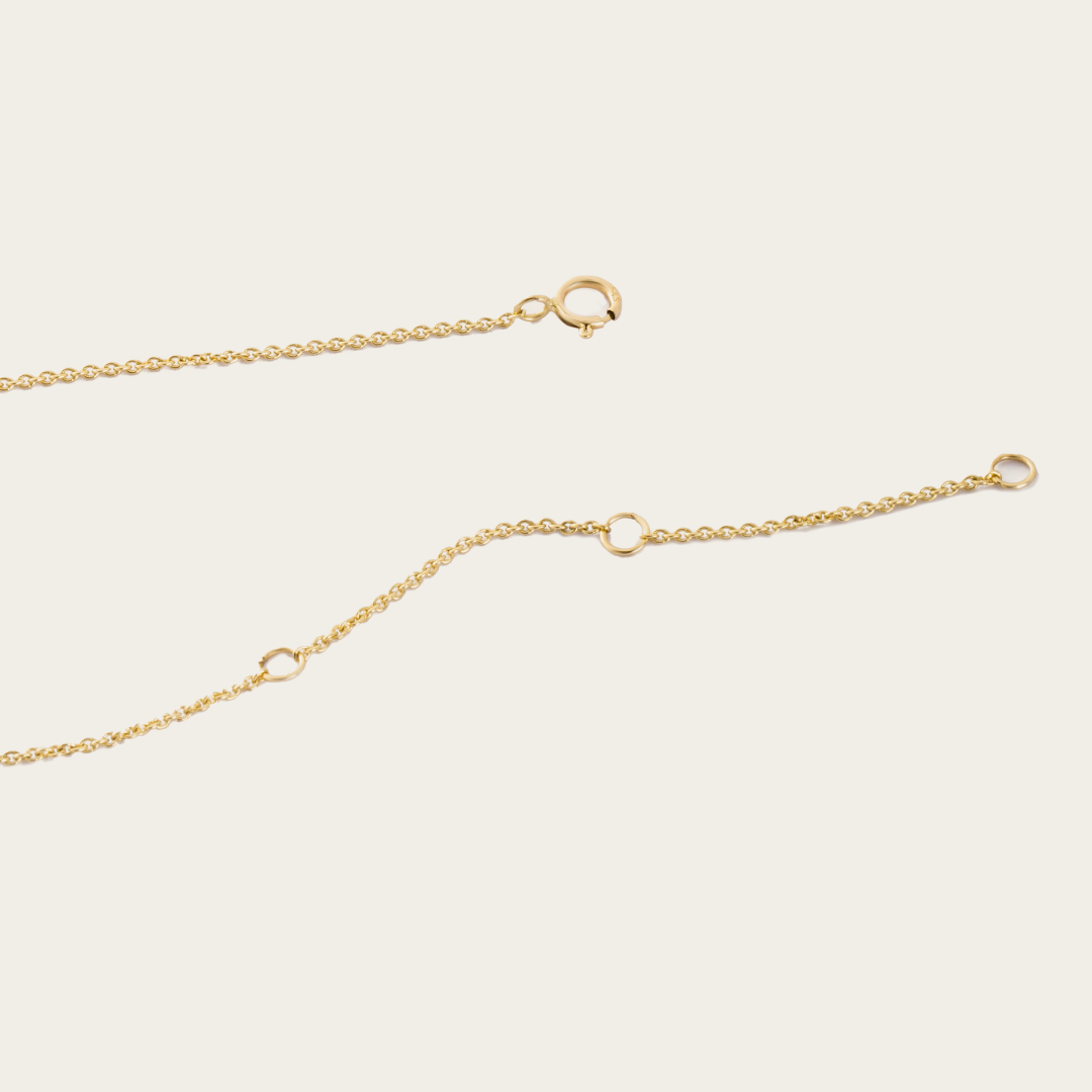 Gold Baguette Diamond Necklace