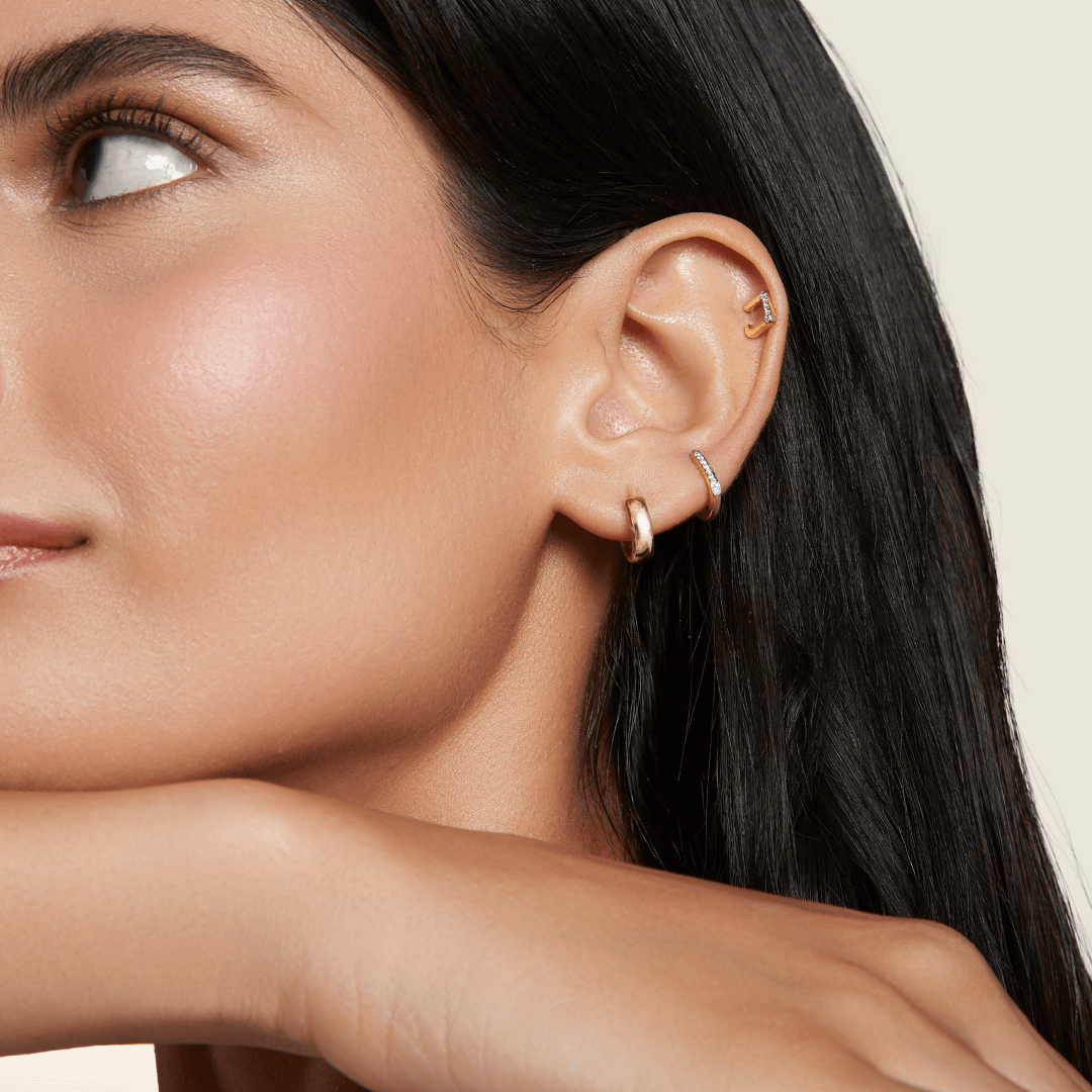Tiny Gold Huggie Hoops