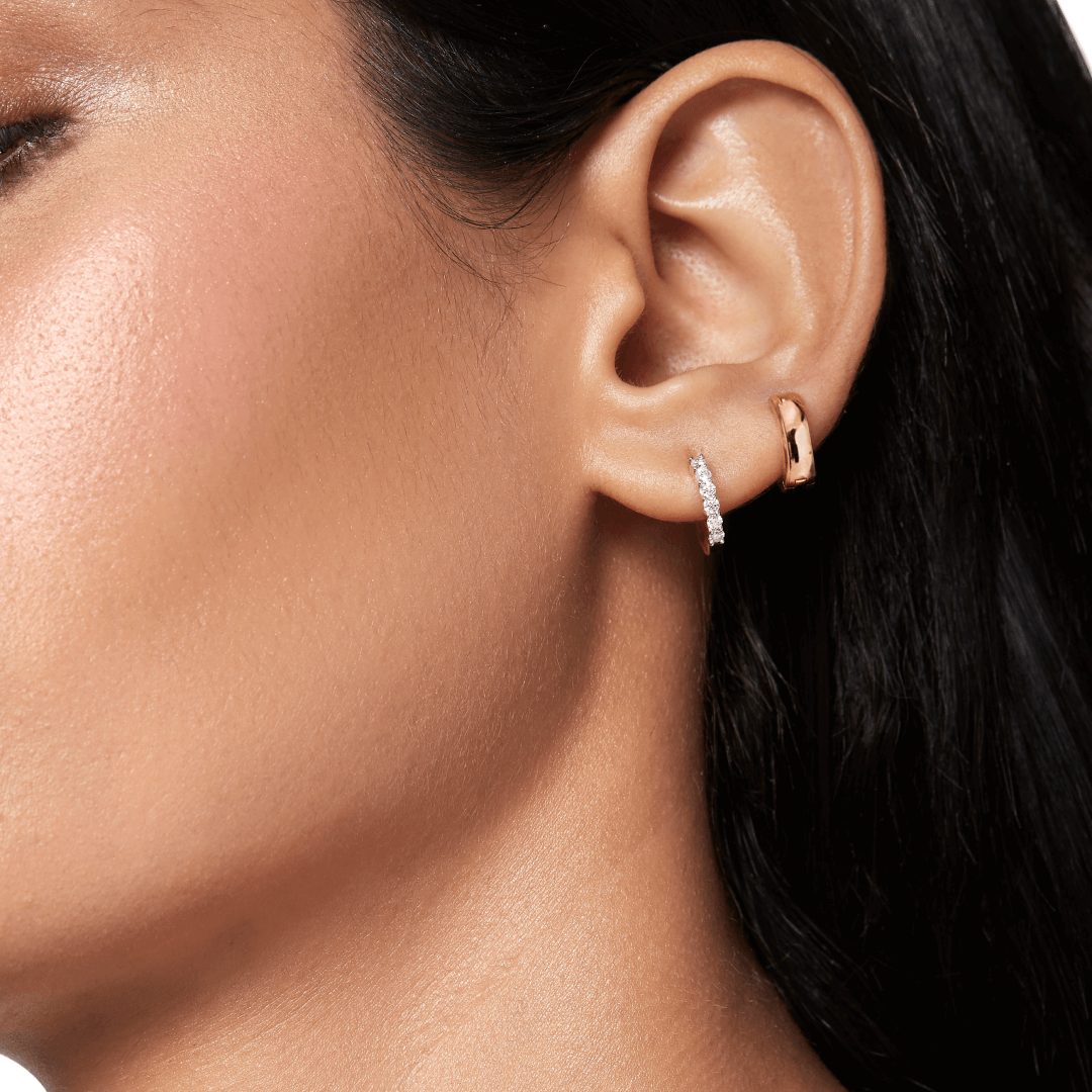 Tiny Gold Huggie Hoops