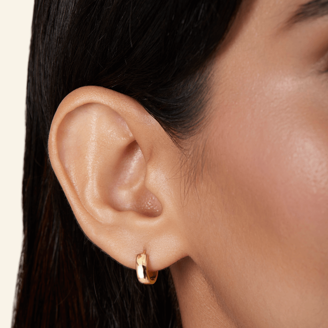 Tiny Gold Huggie Hoops
