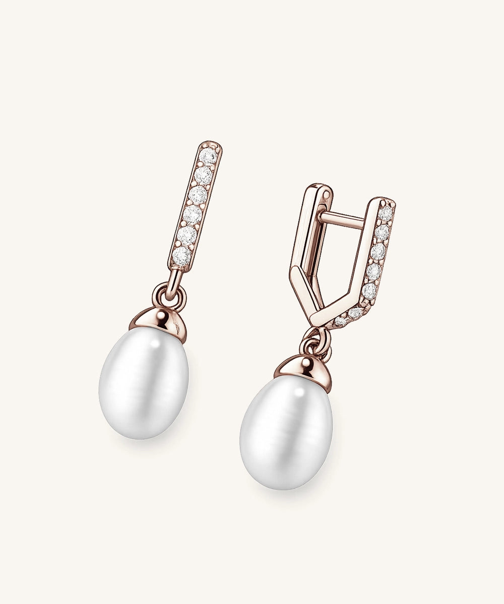 Elegant Pearl Drop Earrings