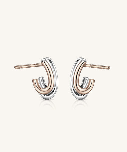 Modern Hoop Earrings