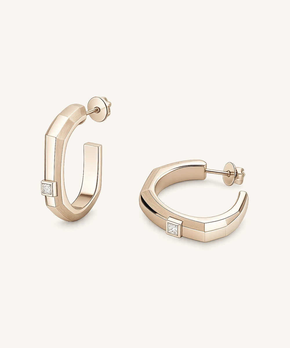 Geometric Diamond Hoops