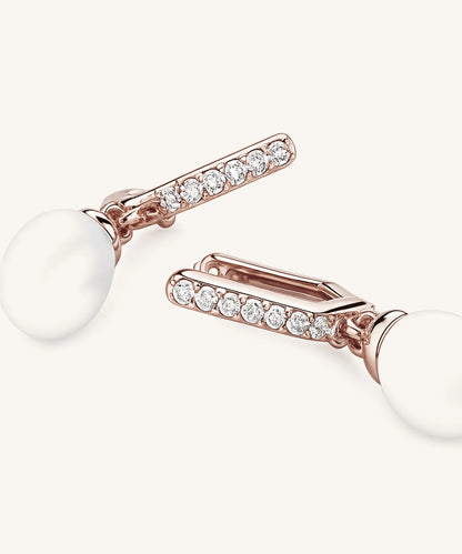 Elegant Pearl Drop Earrings