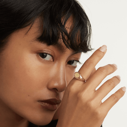 Octagonal Engravable Signet Ring