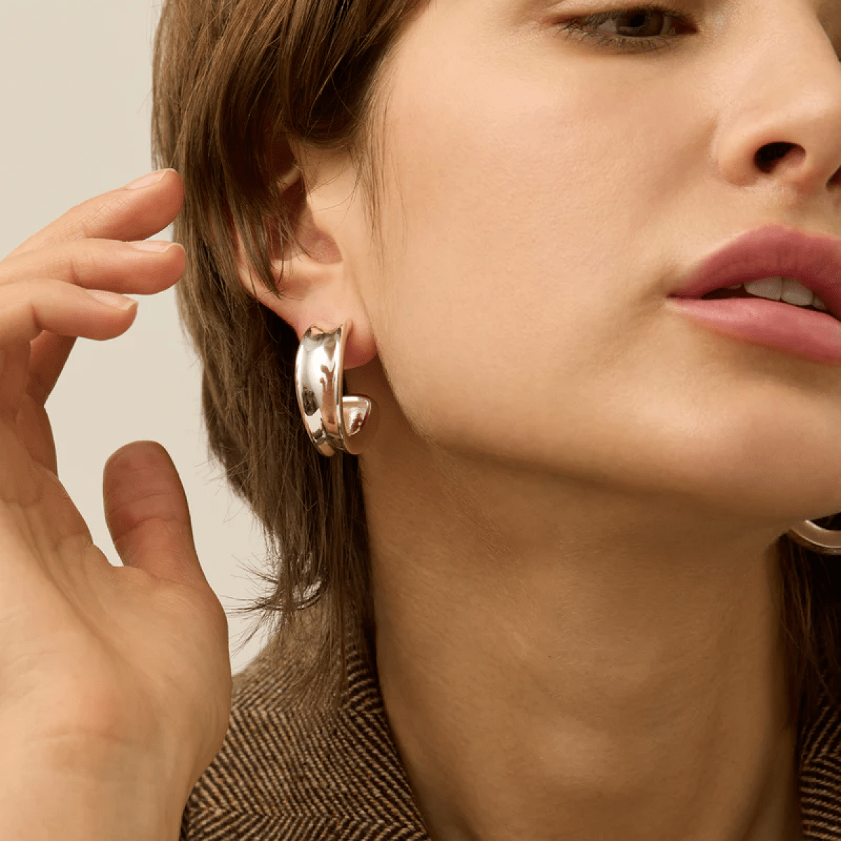 Bold Silver Doune Hoops