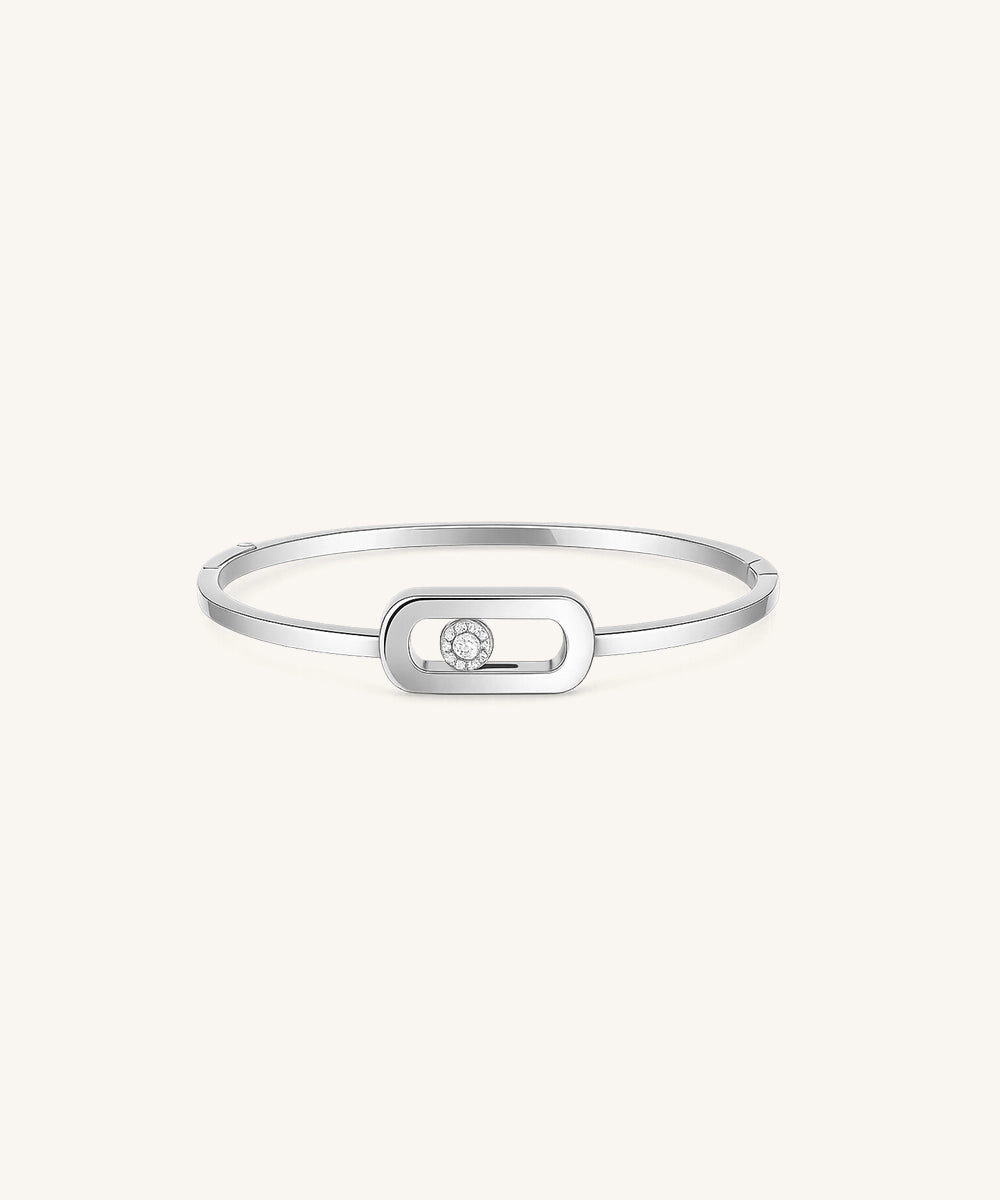 Oval Diamond Link Bracelet