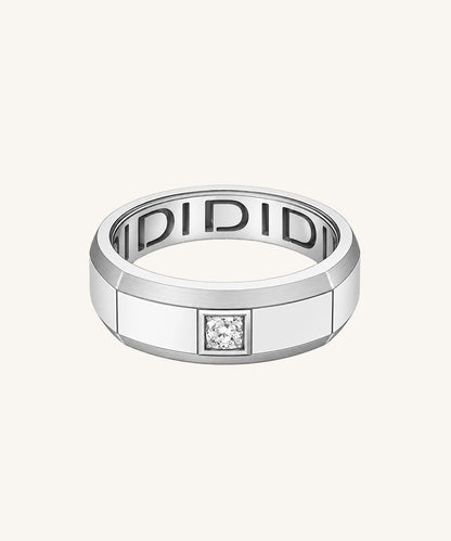 Modern Diamond Signet Ring