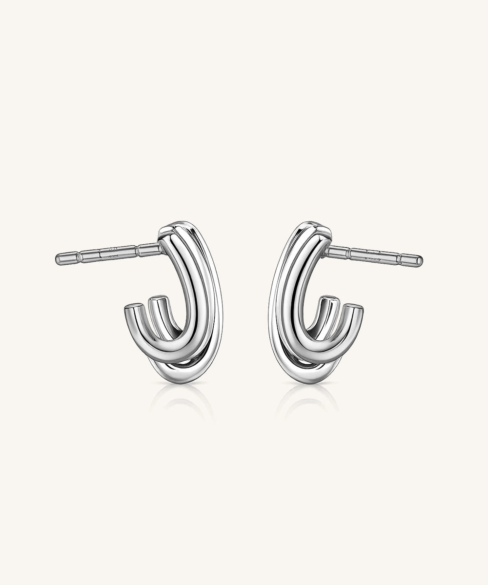 Modern Hoop Earrings