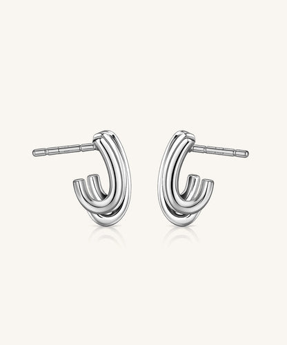 Modern Hoop Earrings