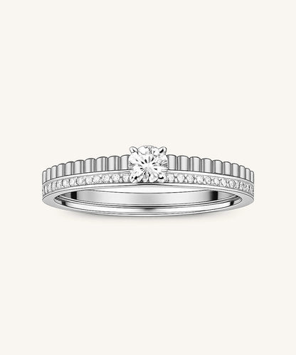 Radiant Diamond Band Ring