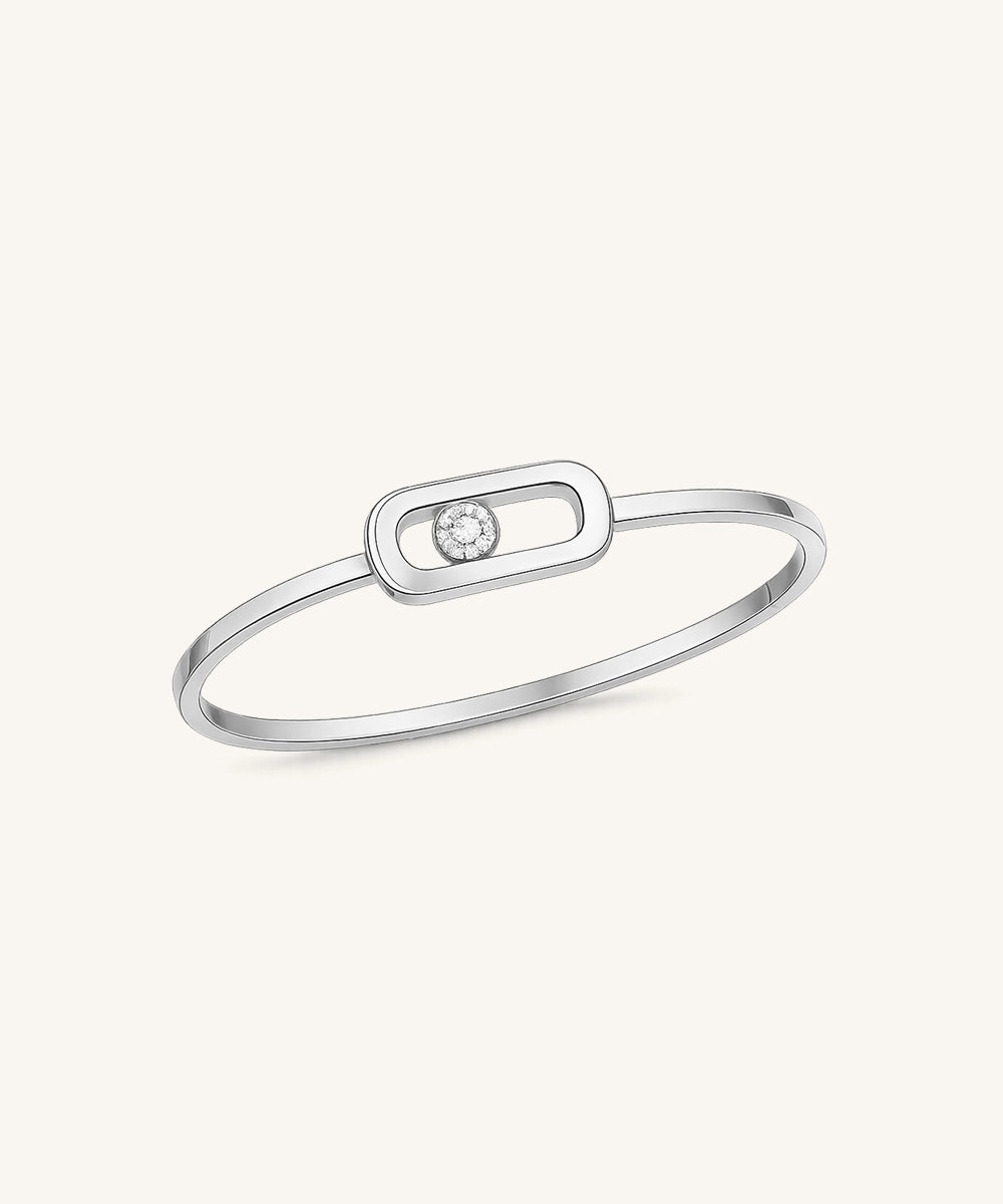 Oval Diamond Link Bracelet
