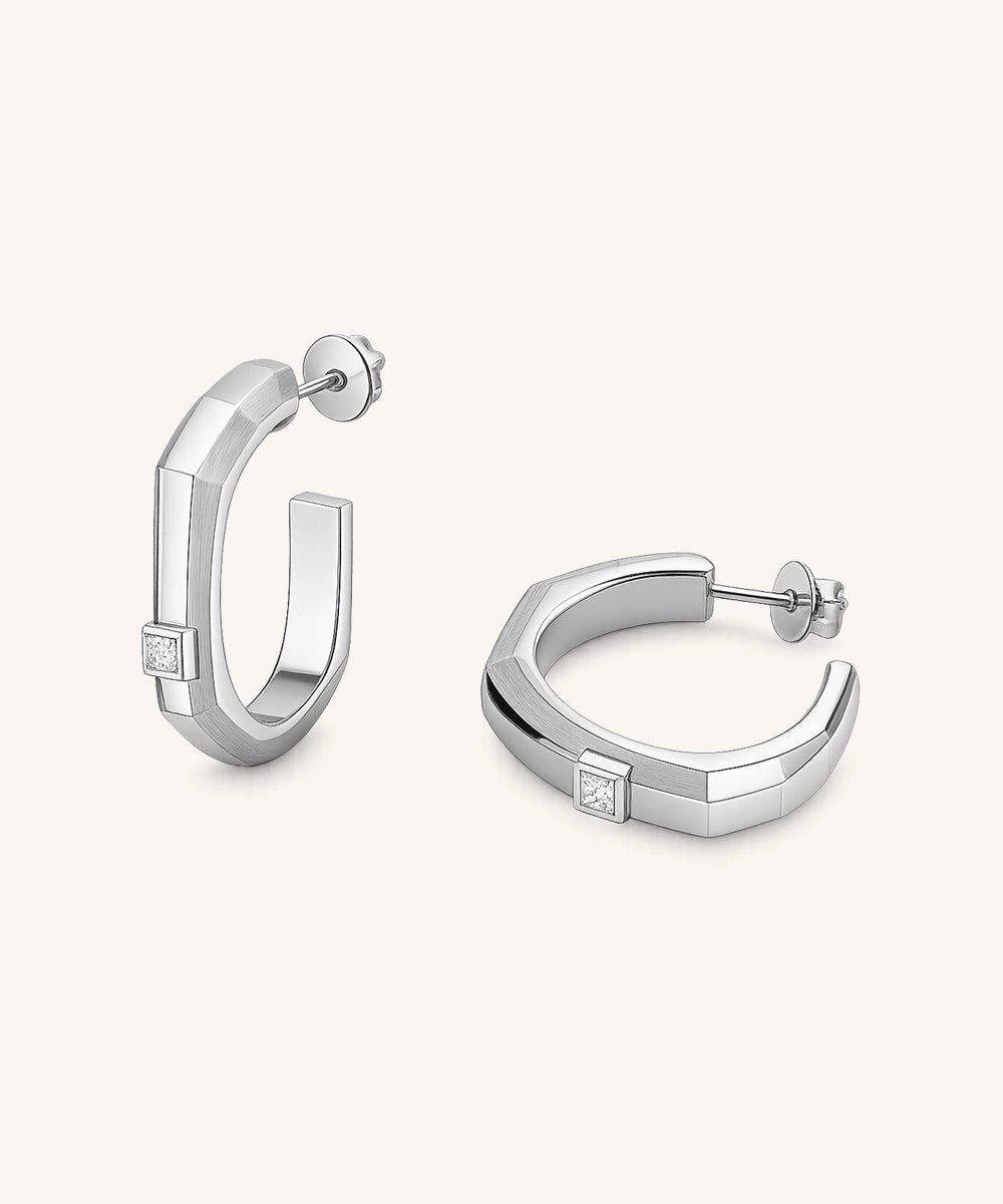 Geometric Diamond Hoops