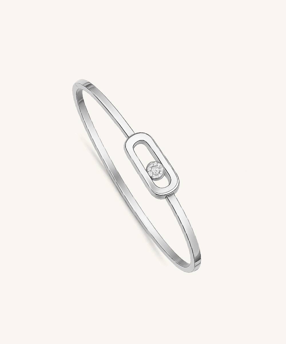 Oval Diamond Link Bracelet