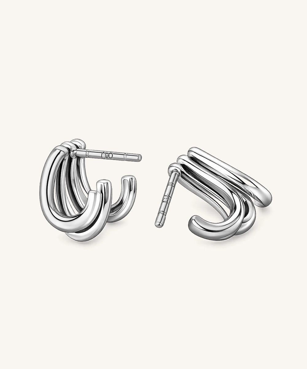 Modern Hoop Earrings